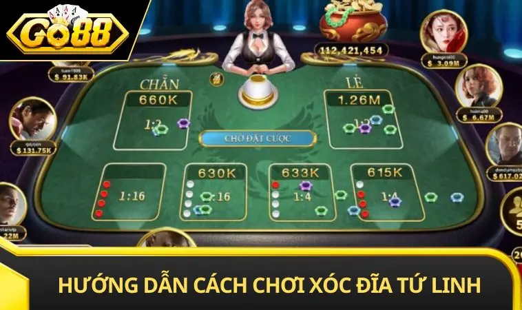 Hướng dẫn cách chơi xóc đĩa Tứ Linh