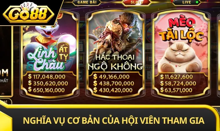 Nghĩa vụ cơ bản của hội viên tham gia