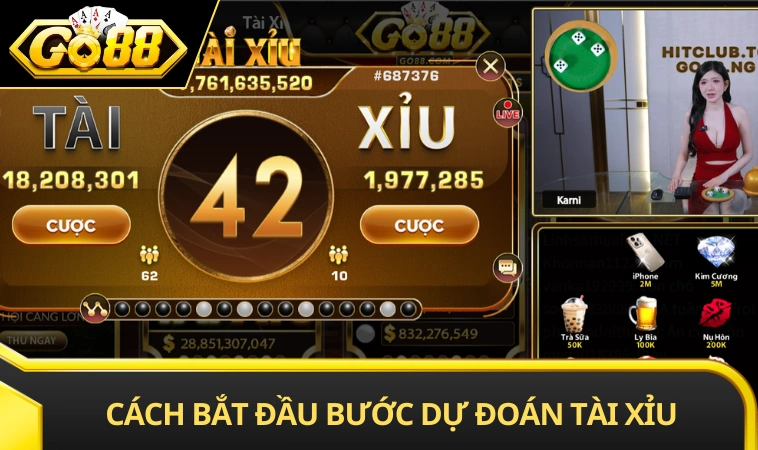 Cách bắt đầu bước dự đoán tài xỉu