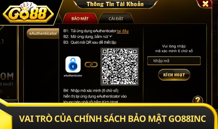 Vai trò của chính sách bảo mật GO88 INC